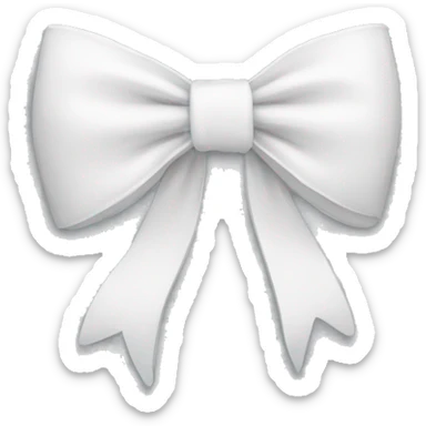 white bow sticker