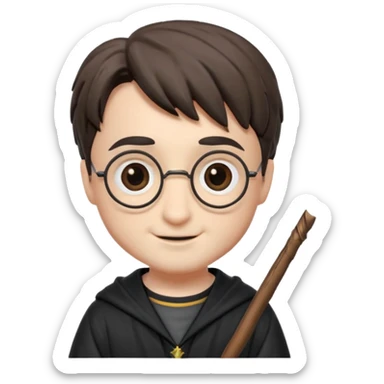 harry potter happy face funko pop style cute sticker