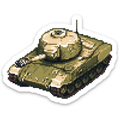 Ukrainian tank sticker