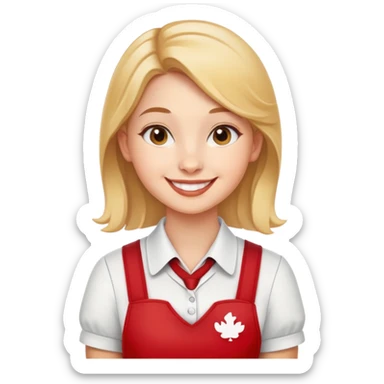 Chick fil A girl sticker