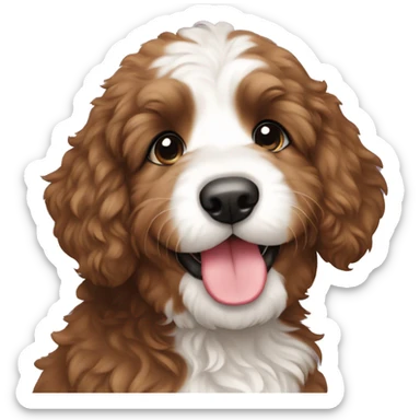 bernedoodle puppy sticker