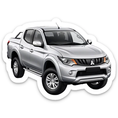 Mitsubishi Triton - Mitsubishi (Model Year: 2023) (Iconic colour: Silver) sticker