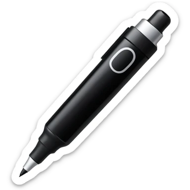 a black bold marker like a sharpie with a large tip  sticker