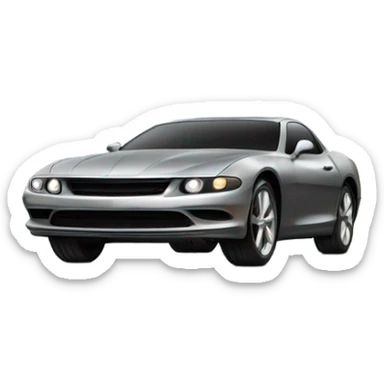 car driving fast sticker