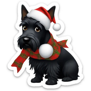 Scottie Christmas  sticker