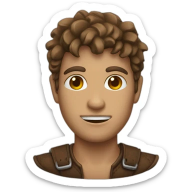 Leather face viejita sticker