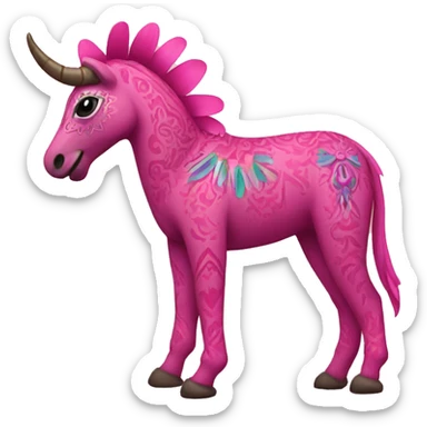 Pink alebrije sticker