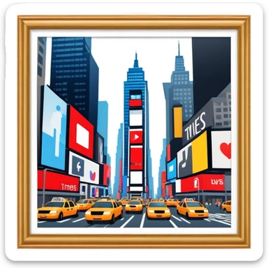 Times Square  sticker