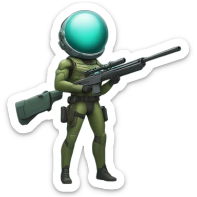 Uranus with sniper rifle sticker