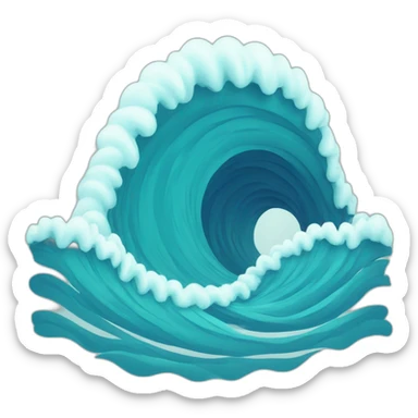 vibrating waves sticker