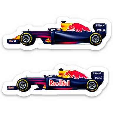 Red Bull f1 car sticker