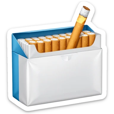 WITH A WHOLE PACK OF CIGARETTES
 sticker