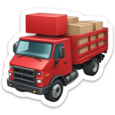 Red truck blockchain sticker