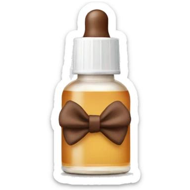 Ordinary serum with brown bow sticker