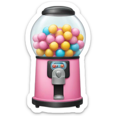 bubble gum machine sticker
