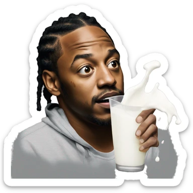 Kendrick lamar spilling milk over him sticker