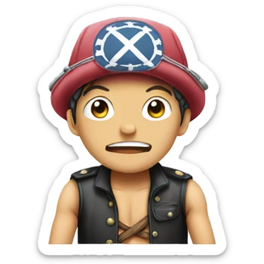 chopper one piece sticker