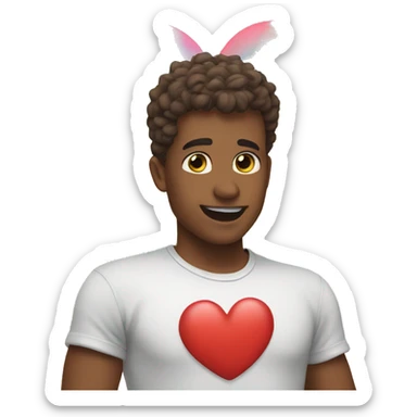 Rainbow heart emoji sticker