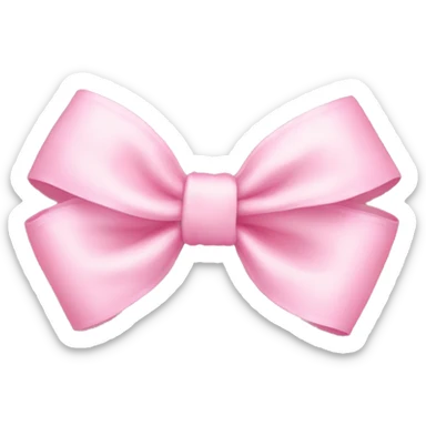 Baby pink bow sticker