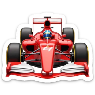 formula 1 red sticker