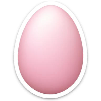 easter light pink egg sticker