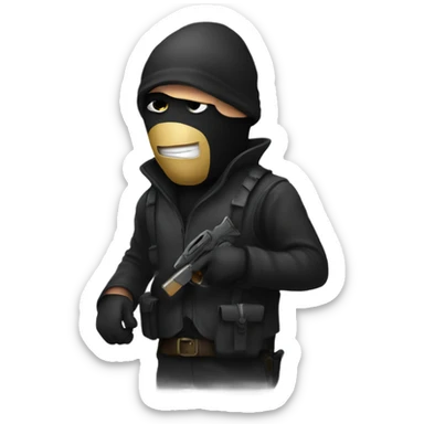 A robber emoji  sticker