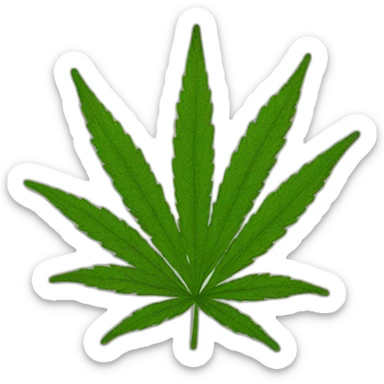 Blunt weed sticker