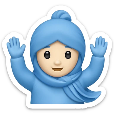 Un huggy wuggy saludando sticker