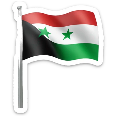 syrian flag sticker