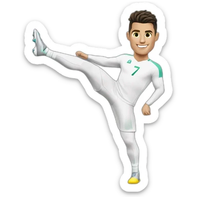 Retourner acrobatique cristiano Ronaldo sticker