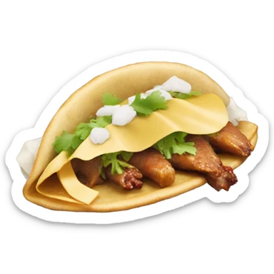 Peking duck taco sticker