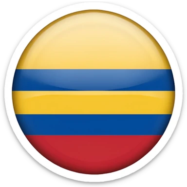 Bandera de colombia circular sticker