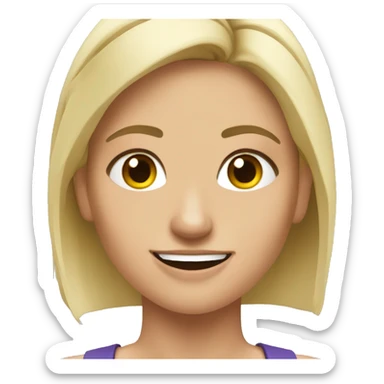 Rubia  haciendo CrossFit  sticker