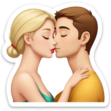 Neck kisses  sticker