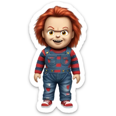 chucky doll sticker