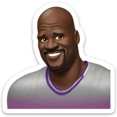 Shaquille O’Neal funny face sticker