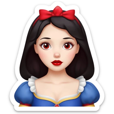 Snow white sticker