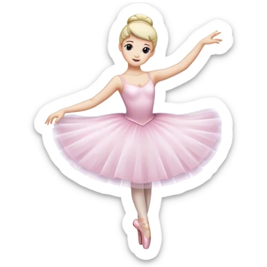 Snapchat ghost as a ballerina  sticker