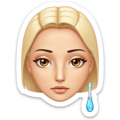 Sigma face with botox sticker