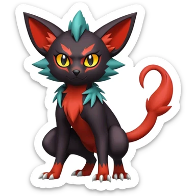 Noivern-Litten-Zorua full body sticker