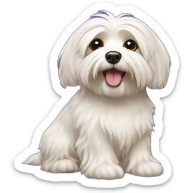 Havanese dog sticker