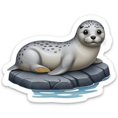 Harbor seal sticker