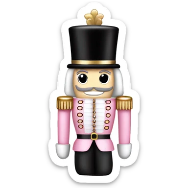 Light pink nutcracker sticker