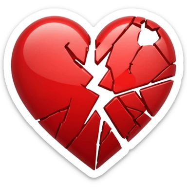 heart broken sticker