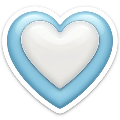 white heart sticker