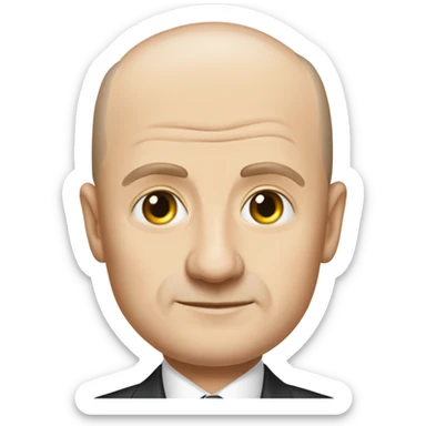 Anton Siluanov Russian Finance Minister bald in formal suit sticker