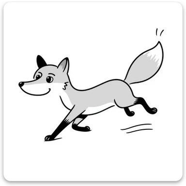 Fox sticker