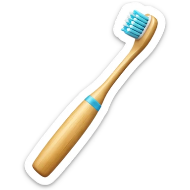 Bamboo toothbrush sticker
