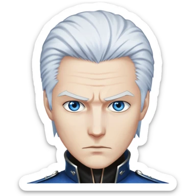Vergil, a character from series of games "Devil may cry" sticker