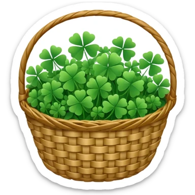 clover grain basket sticker